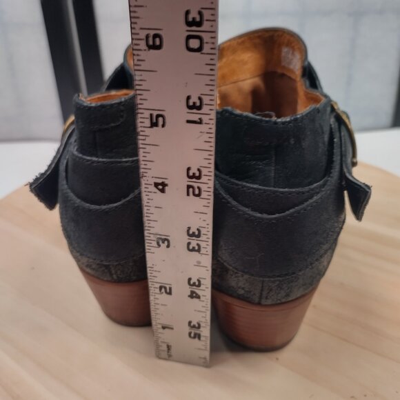 Clarks Indigo Moto Leather Harness Buckle Black Ankle Booties Women US 6.5M - Picture 9 of 16